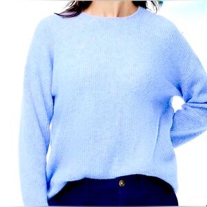 J. Crew Super Soft Sky Blue Crew Neck Sweater